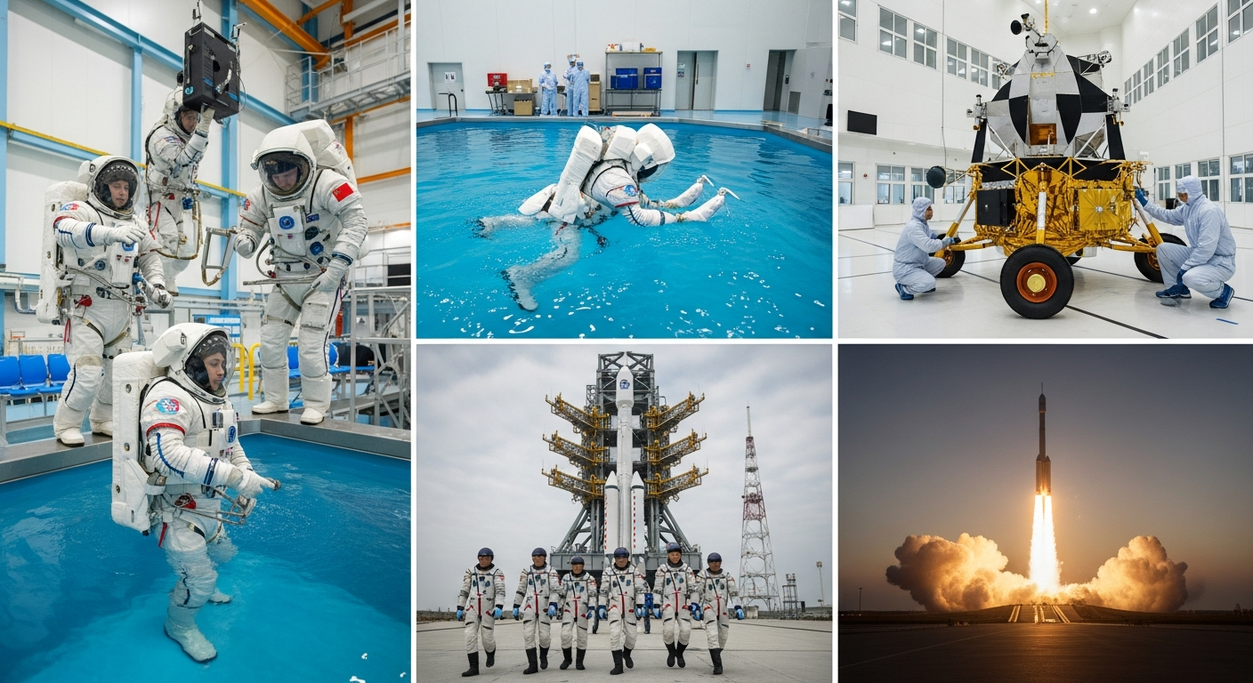 China's Astronauts Train in Underground Caves to Prepare for Lunar Missions