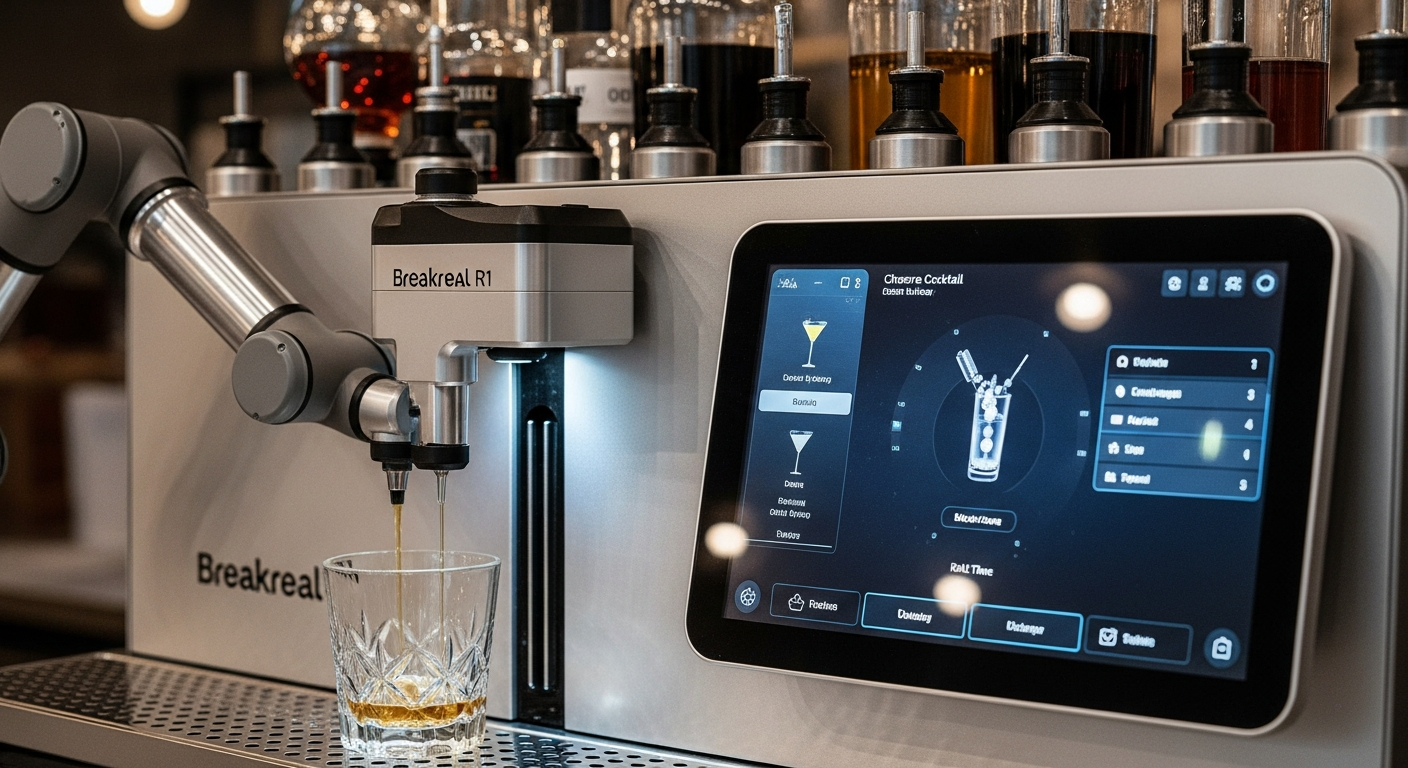Breakreal R1: The AI Bartender That Falls Short of Human Mixology